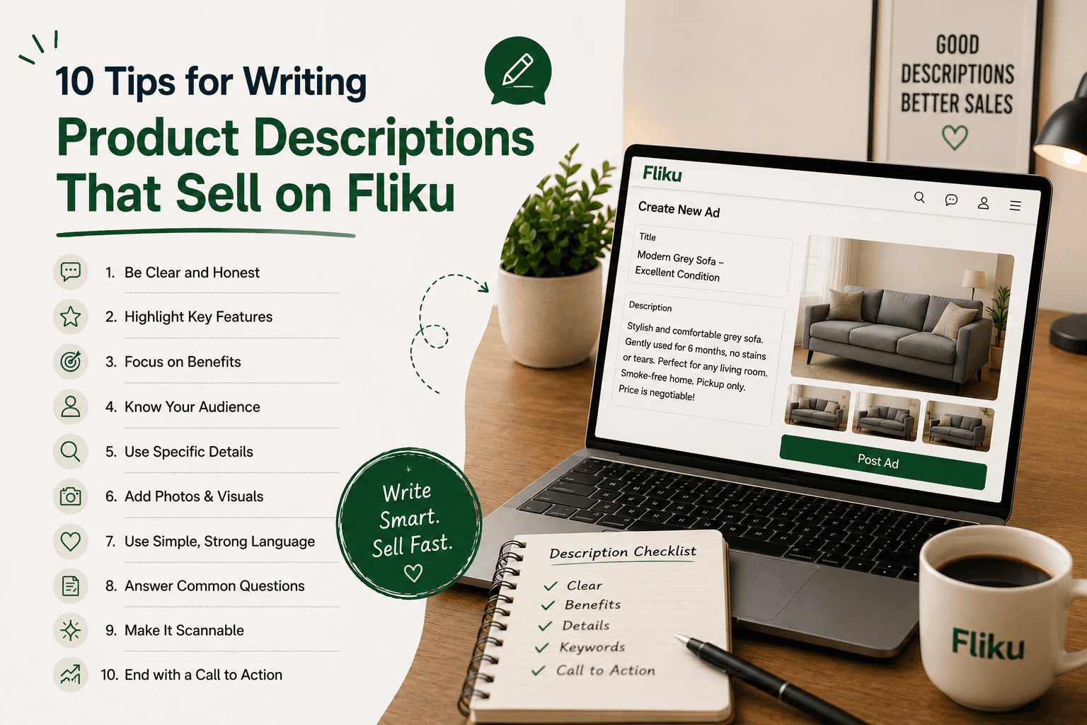 10 Tips for Writing Product Descriptions That Sell on Fliku