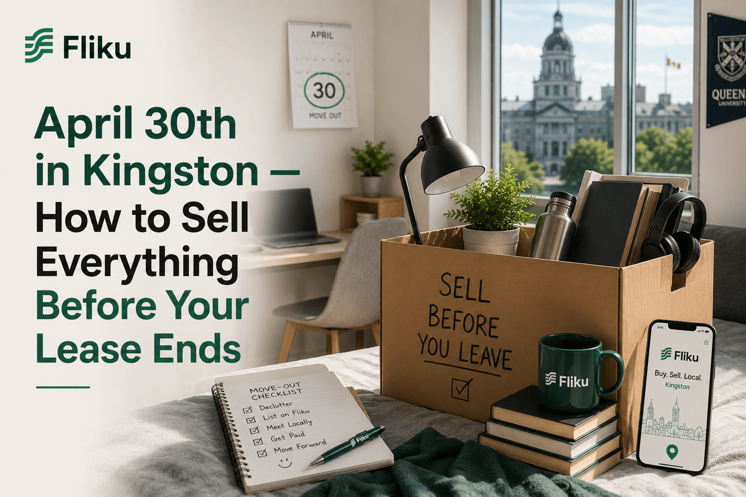 April 30th in Kingston — How to Sell Everything Before Your Lease Ends