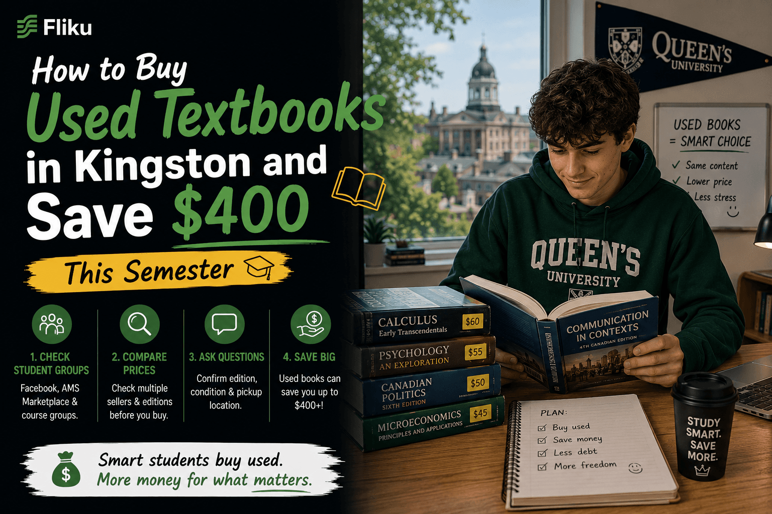 How to Buy Used Textbooks in Kingston and Save $400 This Semester