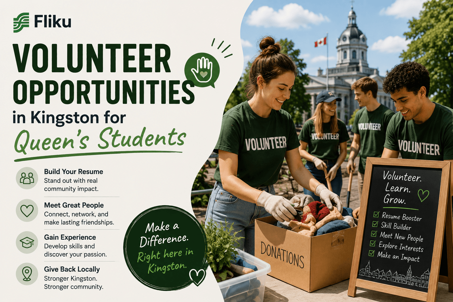 Volunteer Opportunities in Kingston for Queen's Students — Build Resume, Meet People