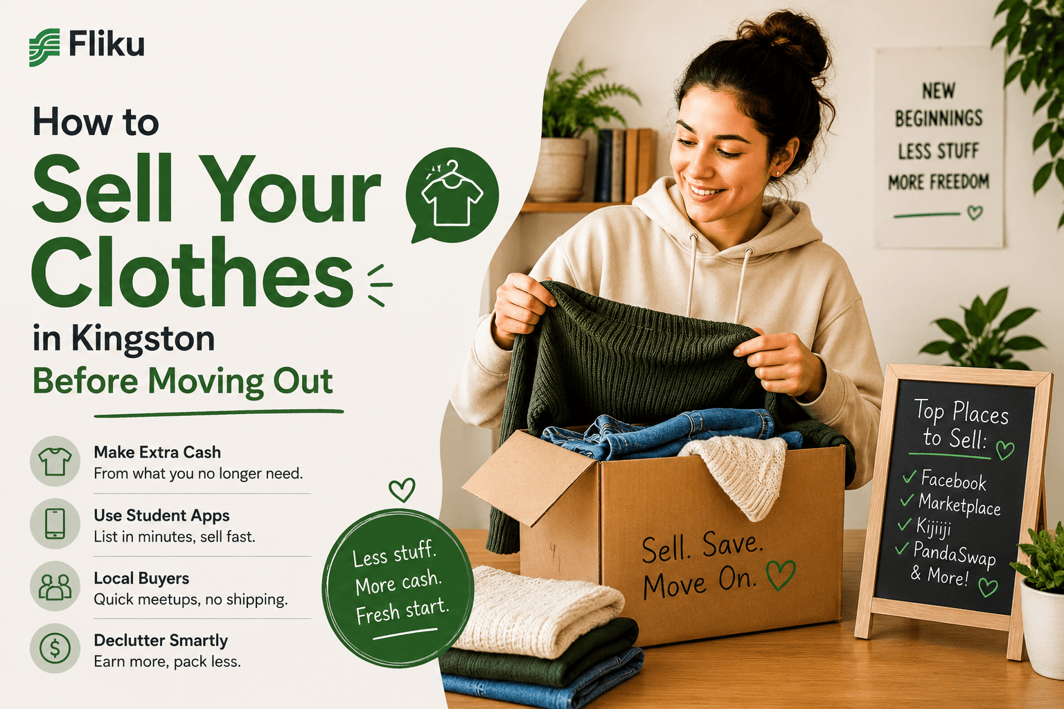 How to Sell Your Clothes in Kingston Before Moving Out — What Actually Works