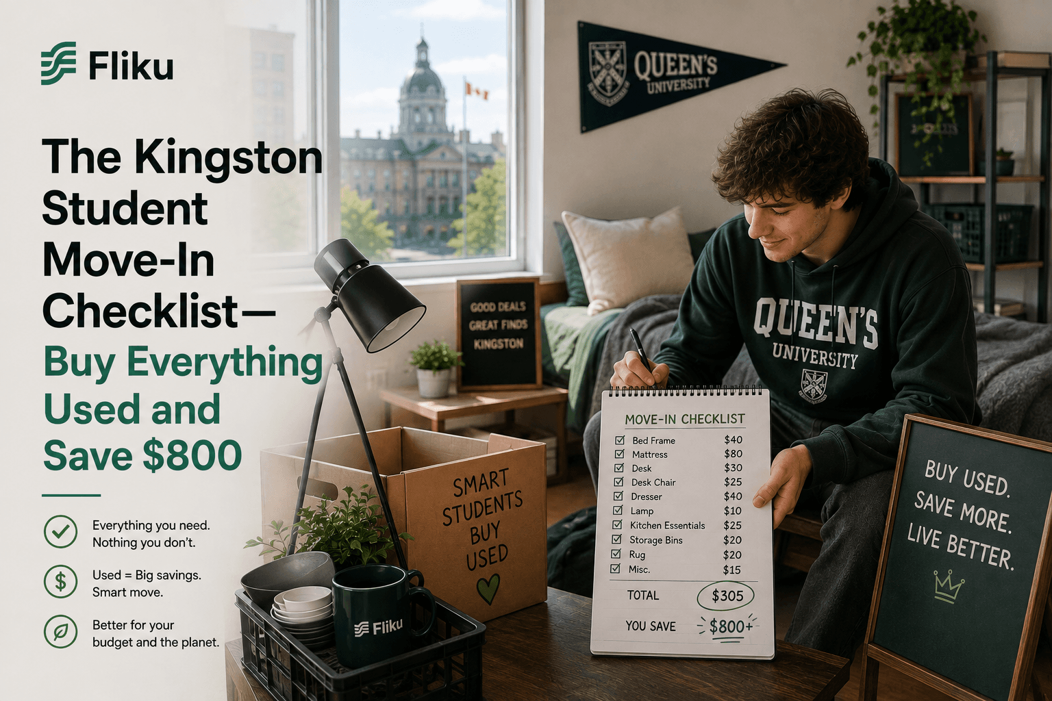 The Kingston Student Move-In Checklist — Buy Everything Used and Save $800