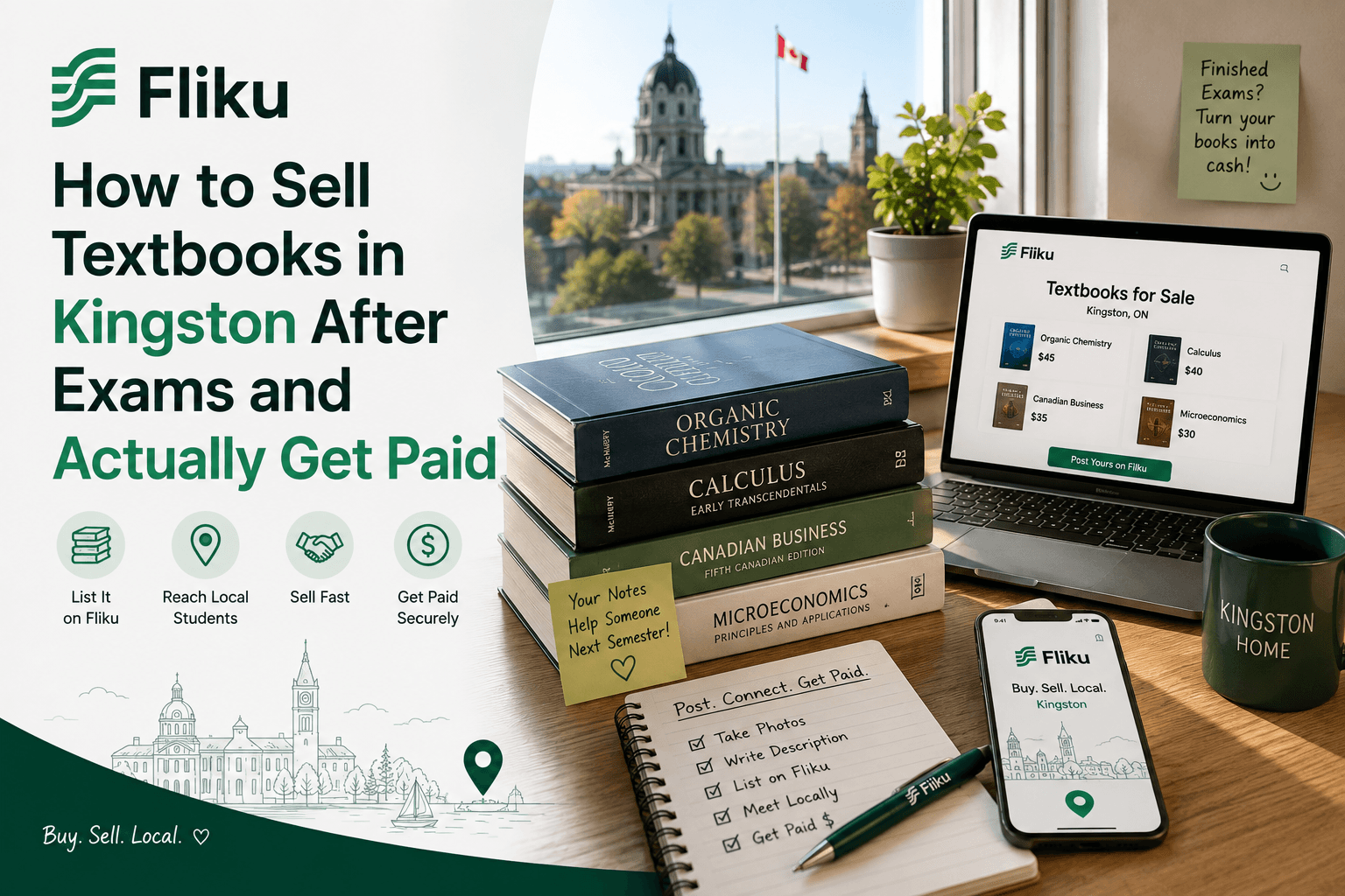 How to Sell Textbooks in Kingston After Exams and Actually Get Paid