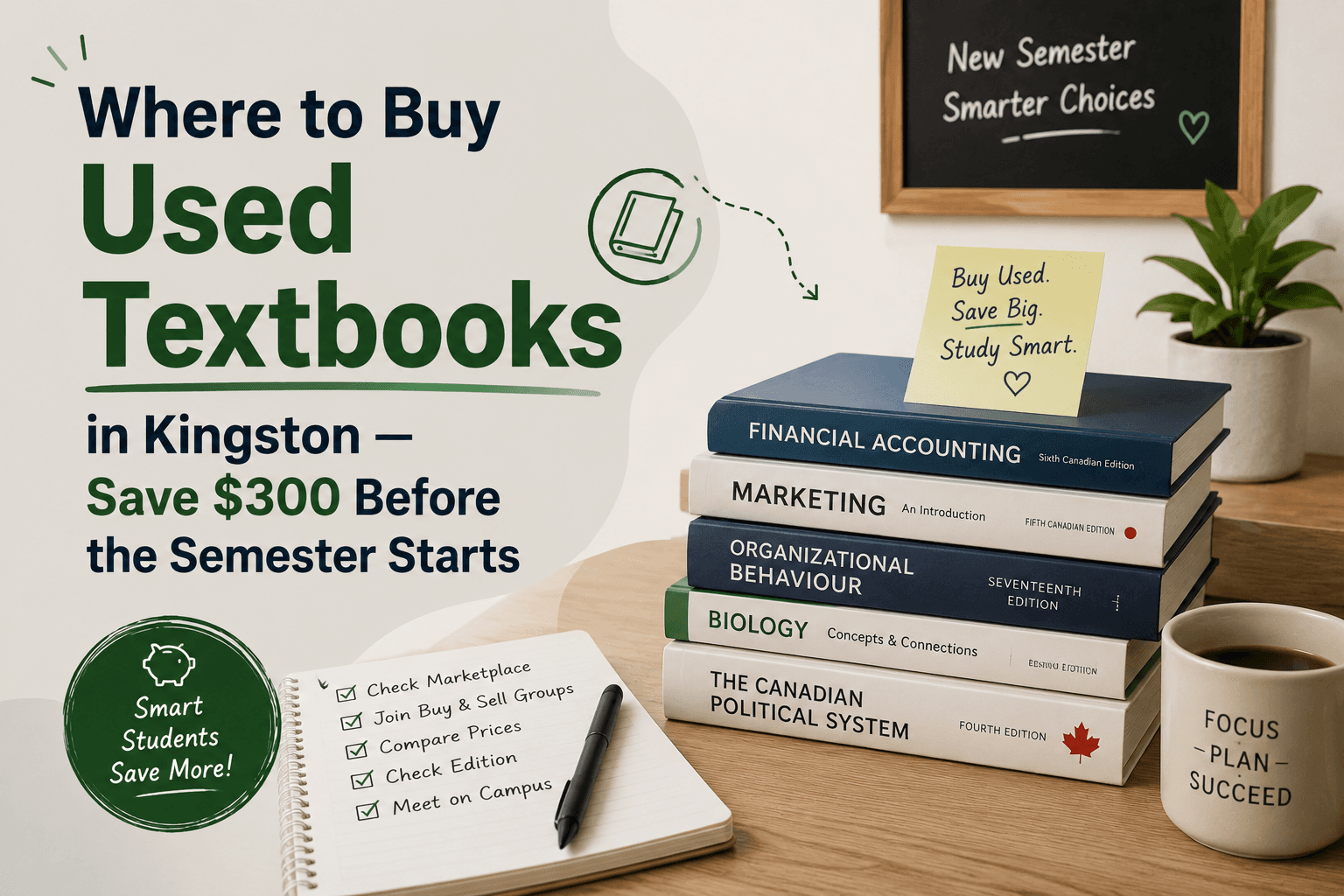 Where to Buy Used Textbooks in Kingston — Save $300 Before the Semester Starts