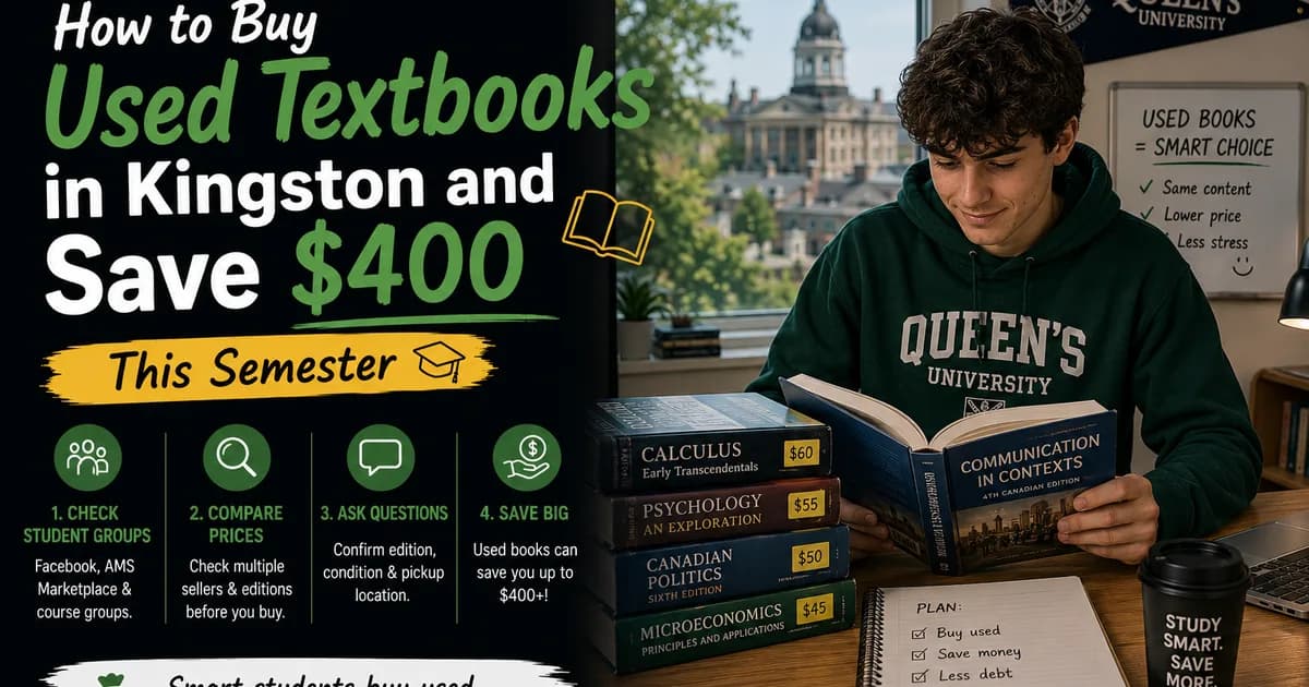 How to Buy Used Textbooks in Kingston and Save $400 This Semester
