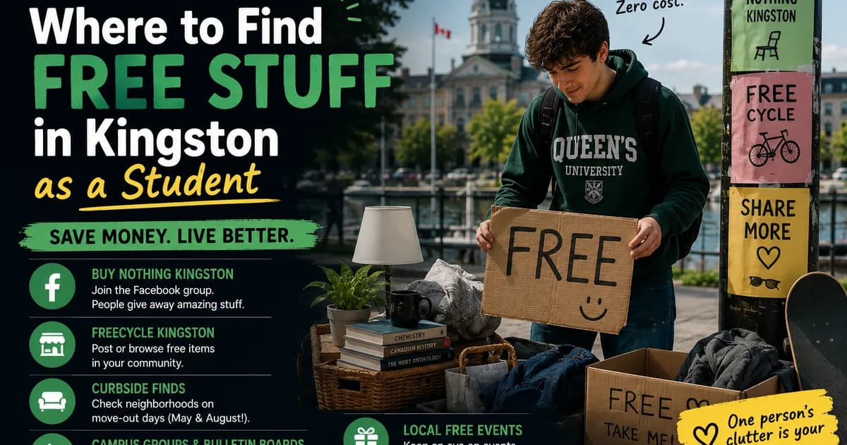 Where to Find Free Stuff in Kingston as a Student — The Complete Guide