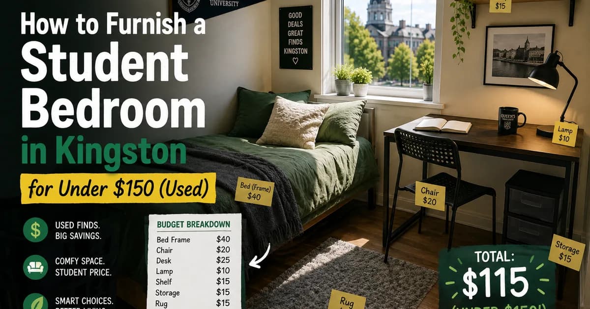 How to Furnish a Student Bedroom in Kingston for Under $150 (Used)