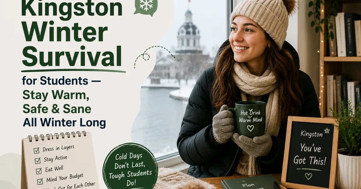 Kingston Winter Survival for Students — What -20°C Actually Feels Like and How to Prepare