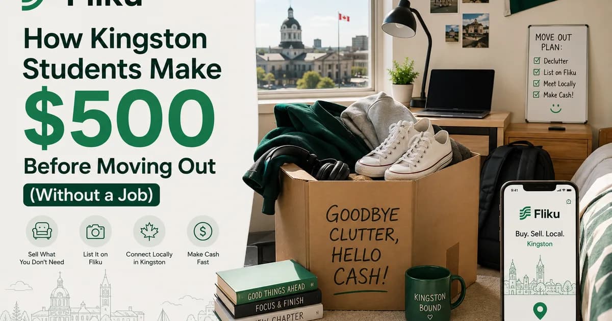 How Kingston Students Make $500 Before Moving Out (Without a Job)
