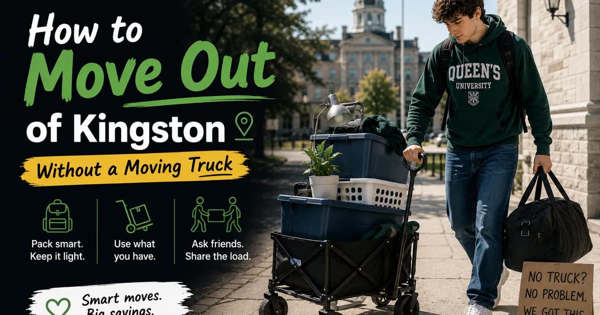 How to Move Out of Kingston Without Renting a Moving Truck