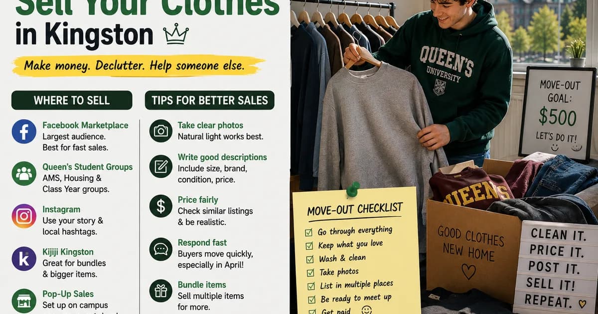 How to Sell Your Clothes in Kingston Before Moving Out — What Actually Works