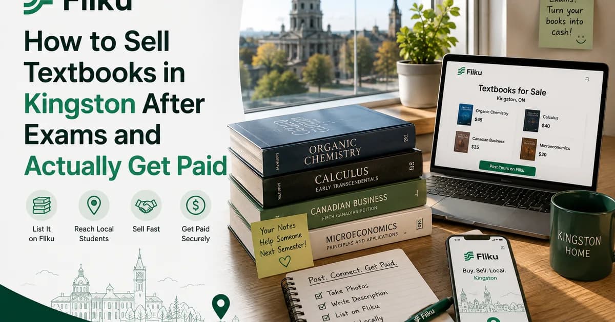 How to Sell Textbooks in Kingston After Exams and Actually Get Paid